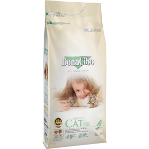 Сухий корм для кішок BonaCibo Adult Cat Lamb&Rice з м'ясом ягняти і рисом 5 кг (BC405666) краща модель в Луцьку