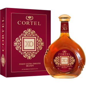 Бренді Brandy Cortel XO (Ella decanter) 0.7 л 40% у подарунковій упаковці (3269551550496)