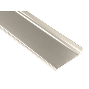 Алюмінієвий плінтус Profilpas Metal line 90 висота 60 мм полірований титан (Metal Line 90/6 TSF) ТОП в Луцьку