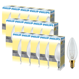 Лампа накаливания Philips 40W E14 230V B35 FR 1CT/10X10F (926000006933R) 15 шт лучшая модель в Луцке