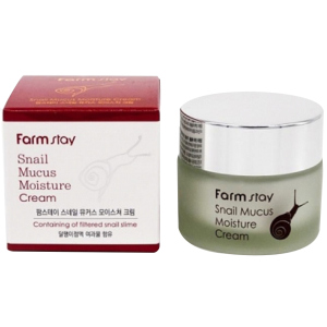 Зволожуючий крем для обличчя Farmstay Snail Mucus Moisture Cream з муцином равлика 50 г (8809426954537)