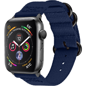 купити Ремінець Promate Nylox-38 для Apple Watch 38-40 мм 1/2/3/4/5/6/SE Blue (nylox-38.blue)