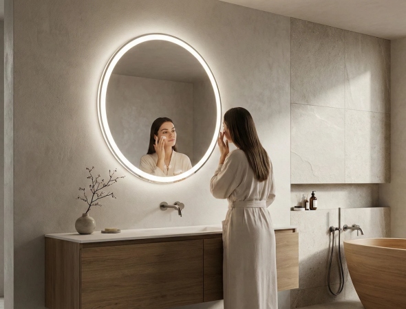 Как выбрать красивое и практичное зеркало с подсветкой для дома