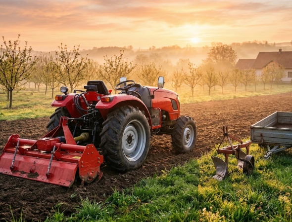Як вибрати китайський мінітрактор під площу господарства 1–5 га: потужність, привід, навісне